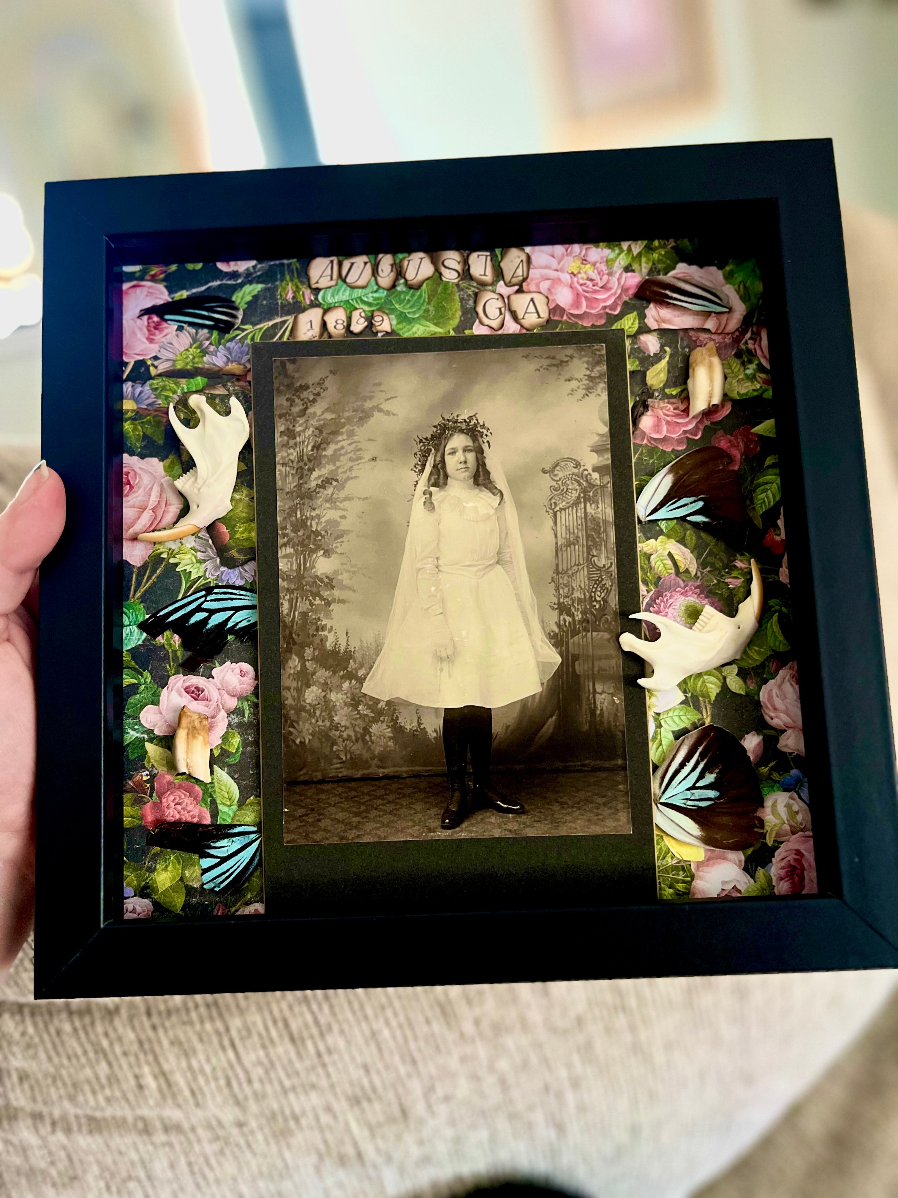 1889 Victorian Child Communion Portrait Augusta, GA