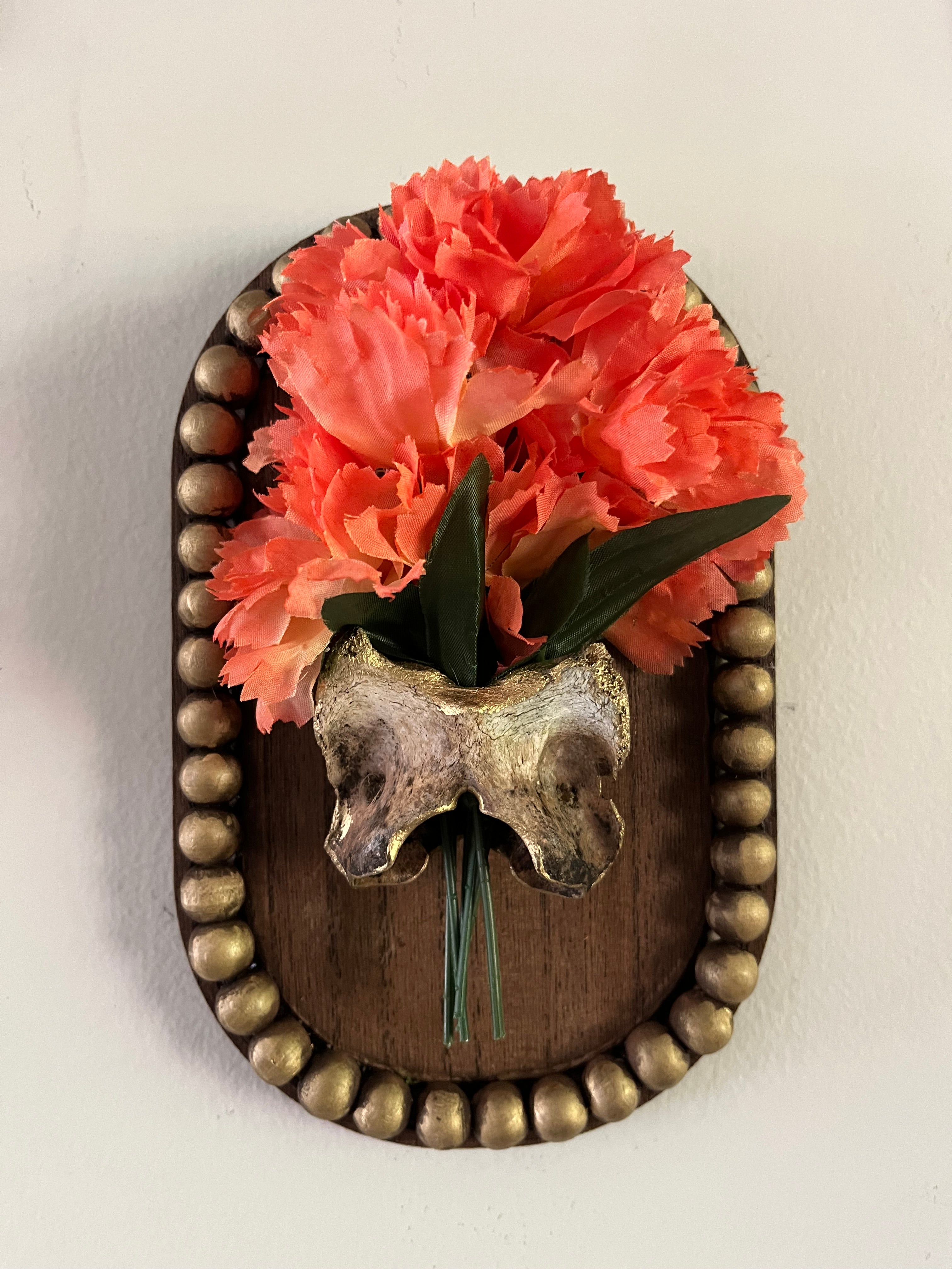 Deer Vertebrae Flower Wall Decor