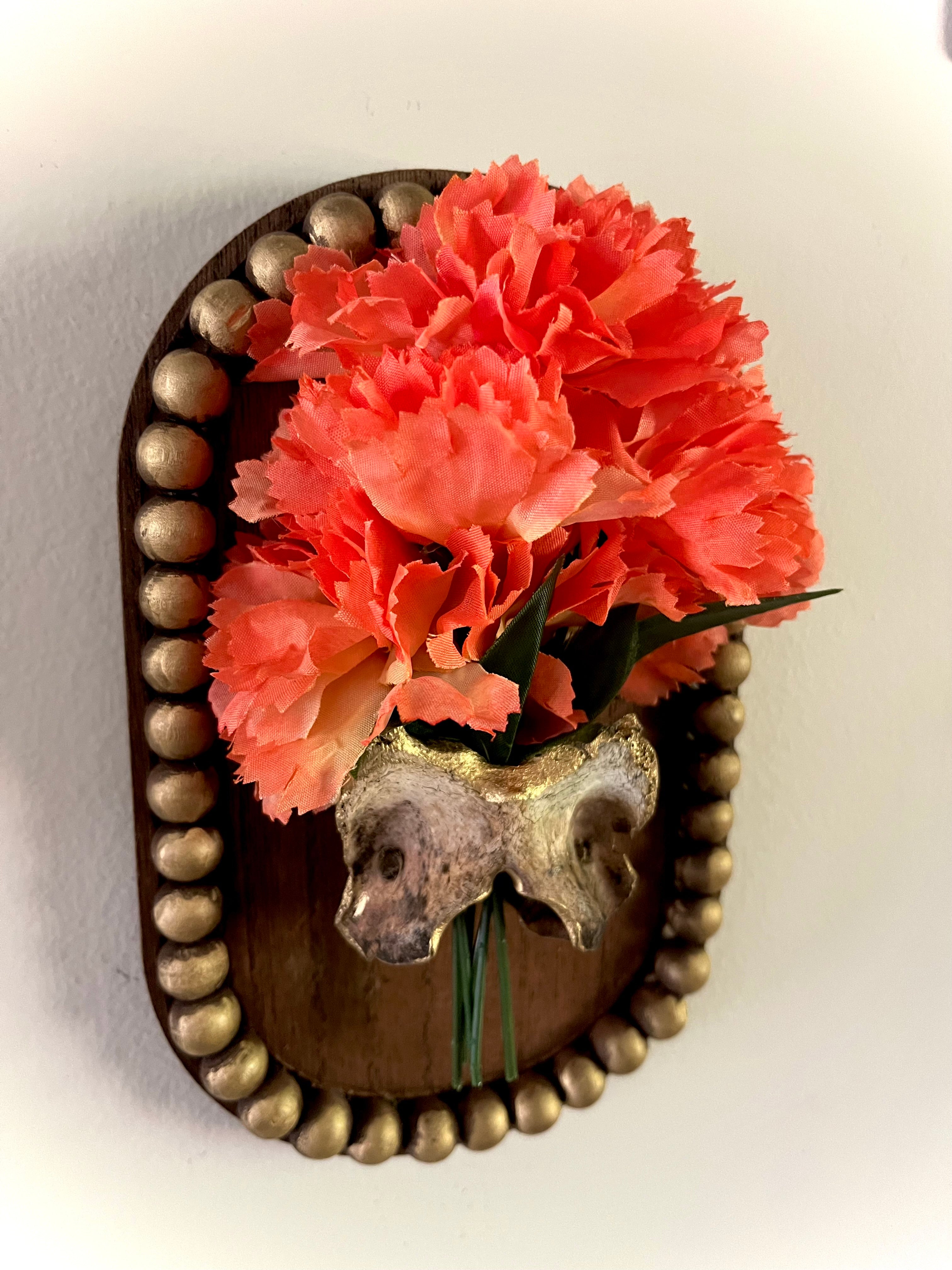 Deer Vertebrae Flower Wall Decor