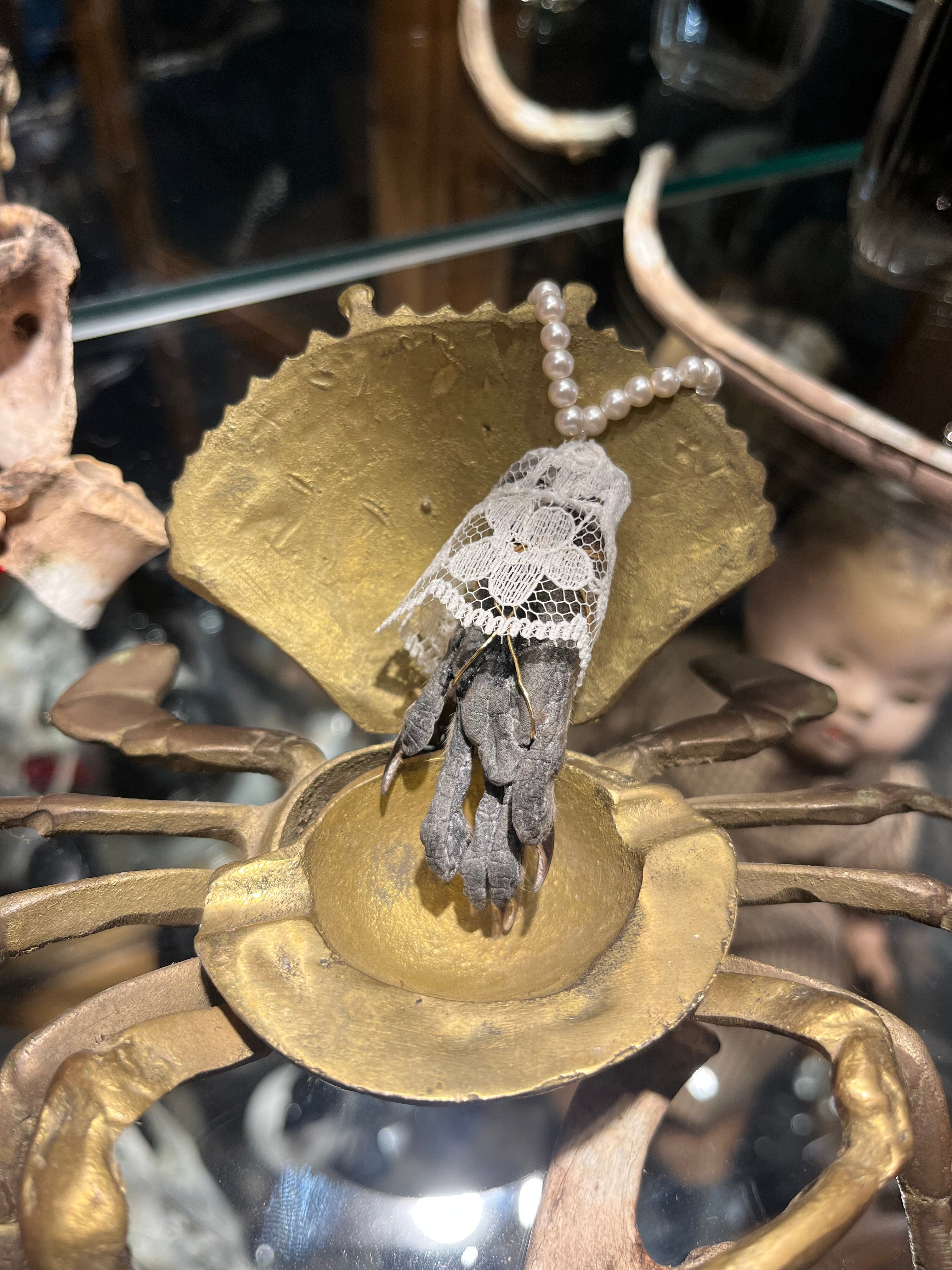 Raccoon Paw Mummified Keychain