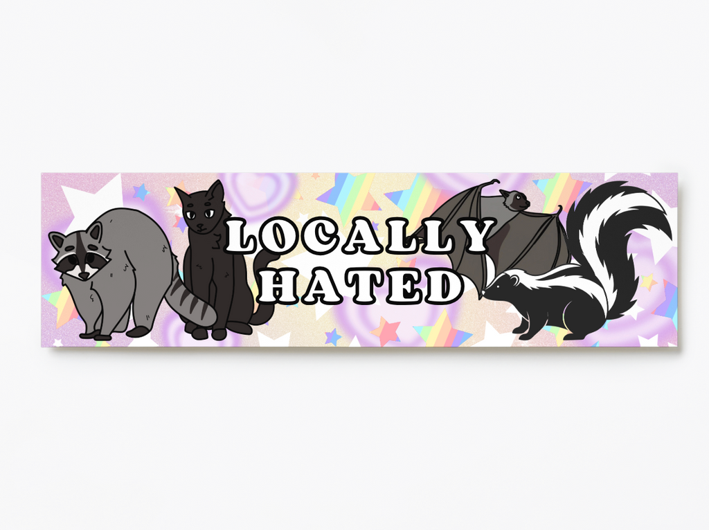 Locally Hated Vinyl Sticker