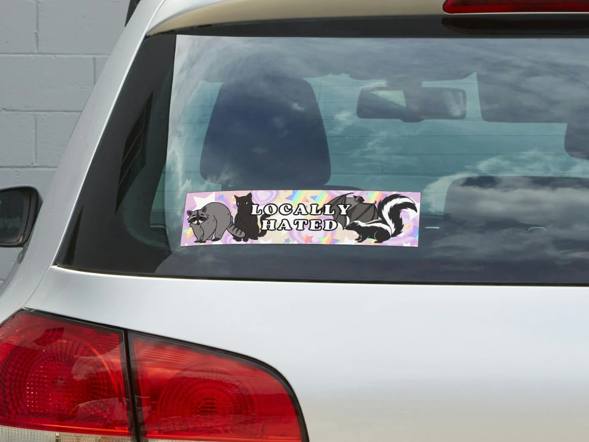 Locally Hated Vinyl Sticker