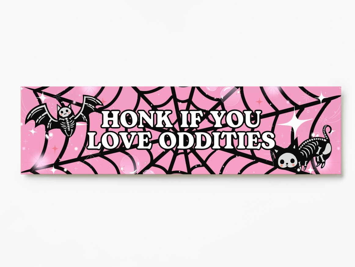 Honk If You Love Oddities Vinyl Sticker
