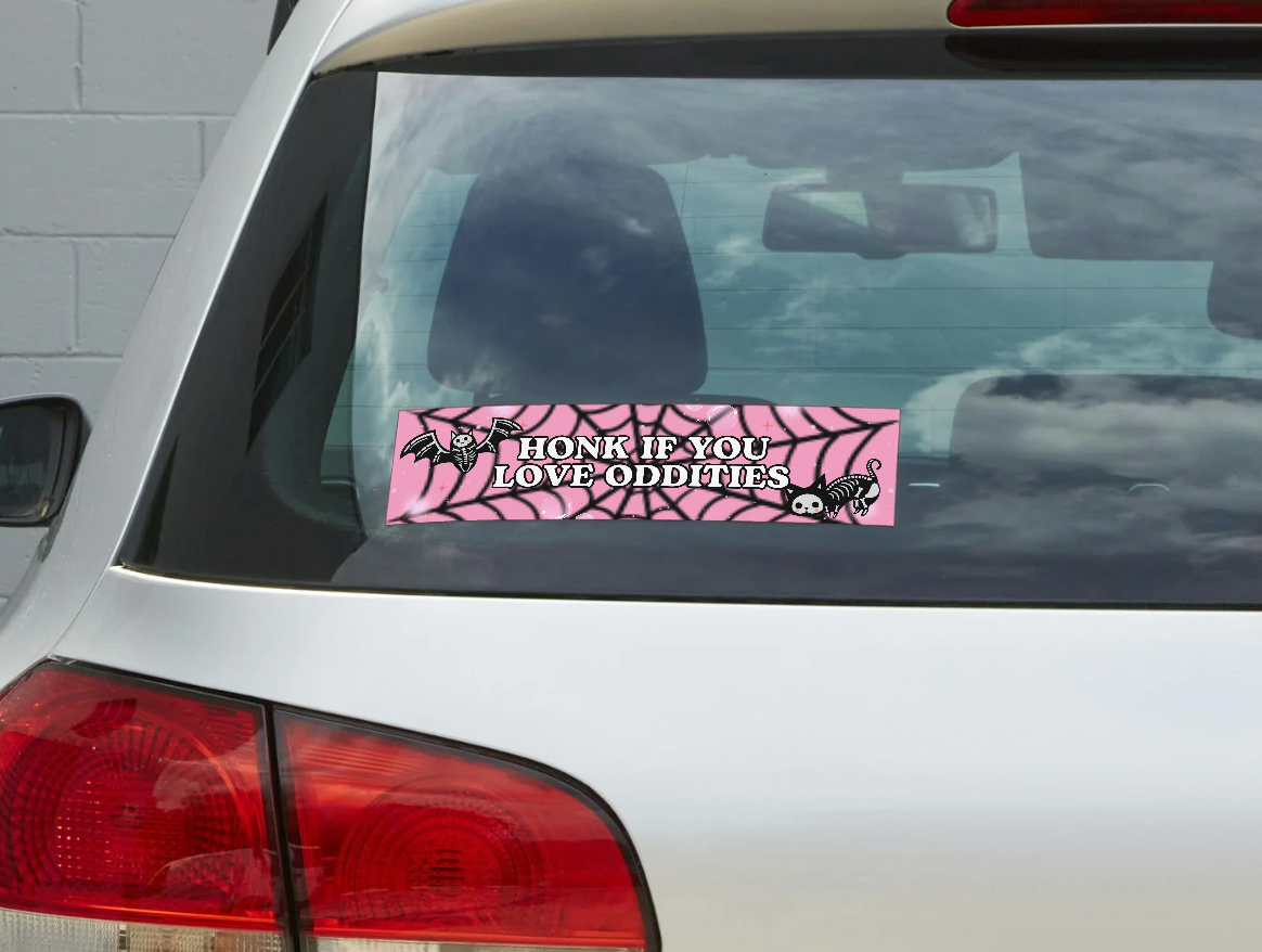 Honk If You Love Oddities Vinyl Sticker